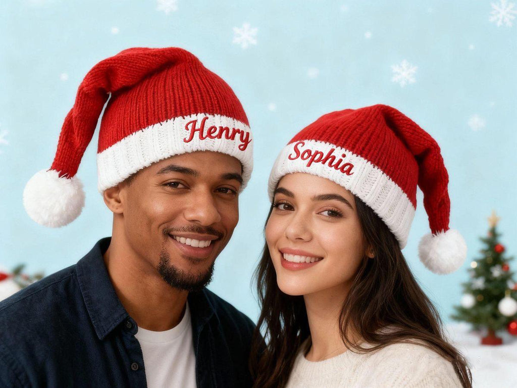 MerryCap Premium |Custom Name Santa Hat